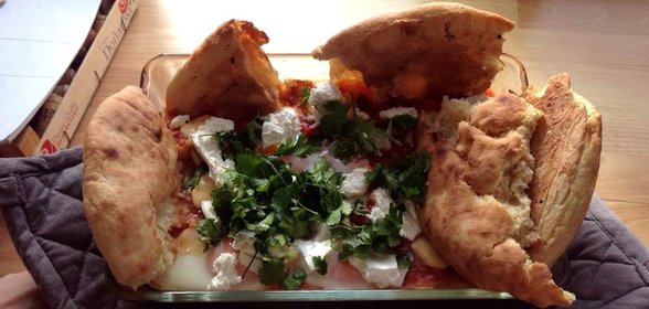 Шакшука с лавашом