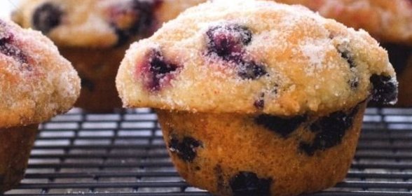 Маффины с черникой