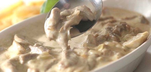 Вешенки в сметане