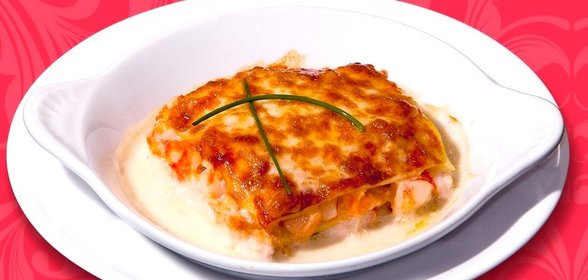 Лазанья с морепродуктами
