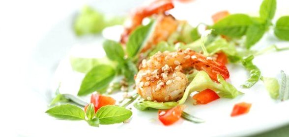 Креветки в ароматной кунжутной панировке