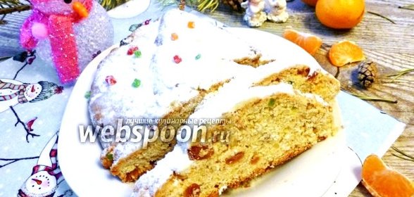Рождественский штоллен с творогом