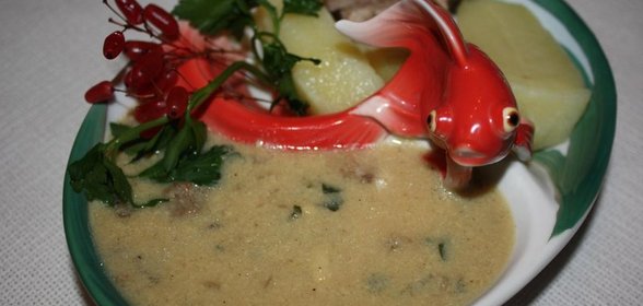 Соус из сухих грибов