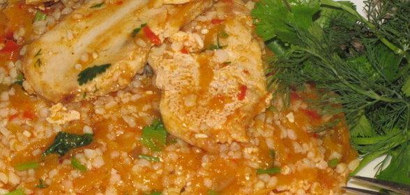 Рассыпчатая каша из кукурузной крупы и тыквы