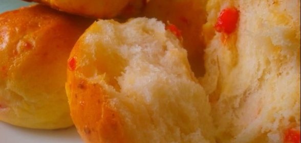 Булочки с творогом и сладким красным перцем