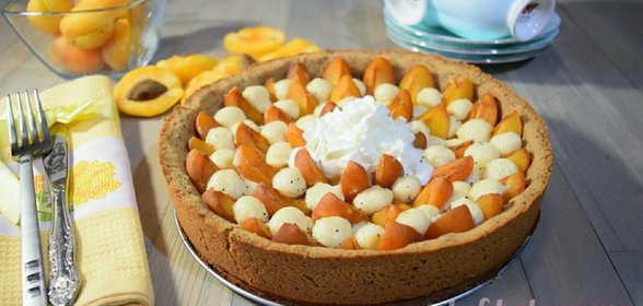 Абрикосовый пирог с гречневой мукой, маком и мёдом. Видео