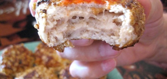 Куриные котлеты с семечками в овсяных хлопьях