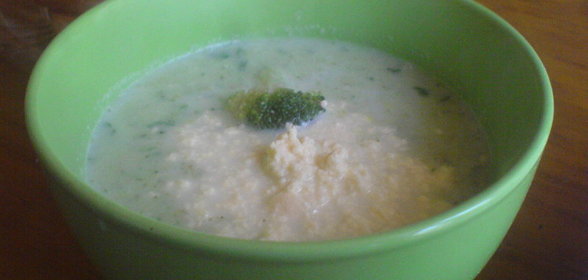 Суп-пюре с пореем и брокколи