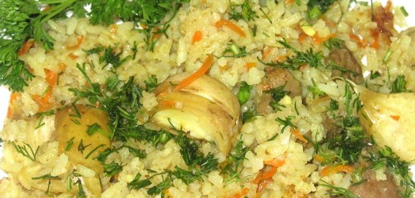 Плов из баранины в мультиварке