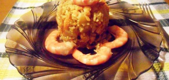 Рис с креветками в тайском стиле