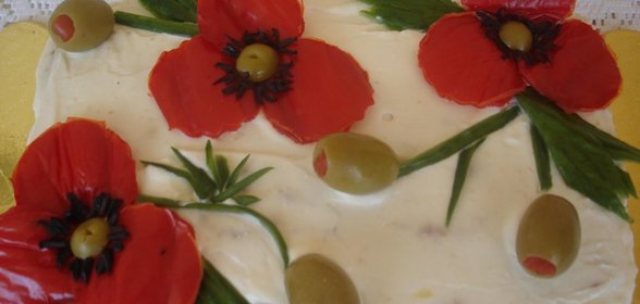 Закуска с сайрой