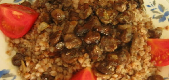 Каша гречневая с грибами