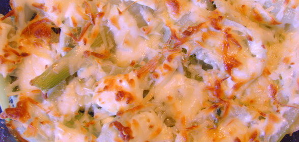 Запеканка из фенхеля