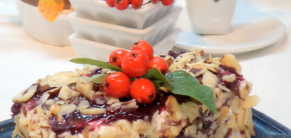 Тортик- мороженое Осенний вальс с конфитюром от DARBO для Оксаночки в День Рождения!