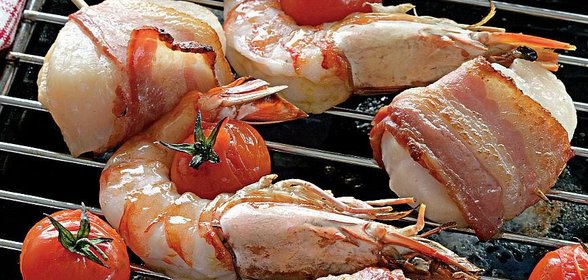 Морские гребешки в беконе