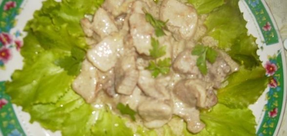 Жареная свинина с луком по-домашнему