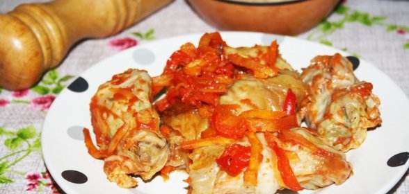 Голубцы со свининой, запеченные в томатной заливке