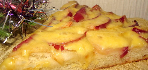 ЛЕПЕШКА С ЯБЛОКАМИ И СЫРОМ