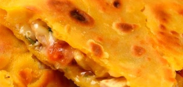 Кесадилья с курицей и овощами