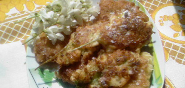 Блинчики из цветов белой акации