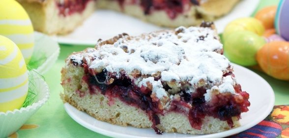 Пирог с клюквой