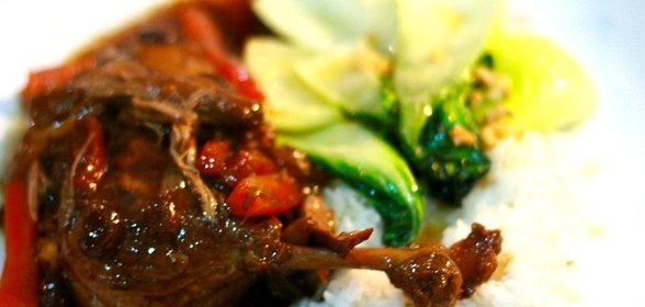 Утиные окорочка с апельсинами