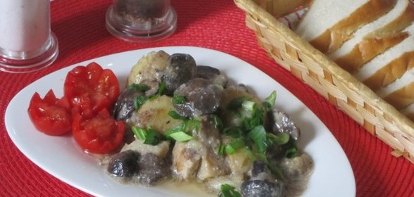 Жаркое с маслятами