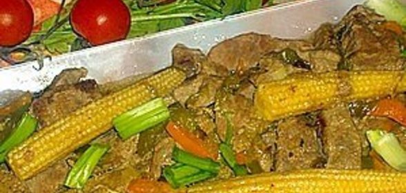 Мясо с устричным соусом