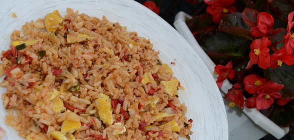 Khao Phad - рис с омлетом (3 варианта подачи)