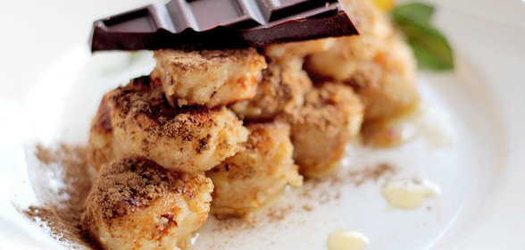 Сладкие жареные бананы с корицей и медом