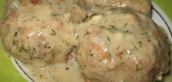 Котлеты в соусе из плавленного сыра