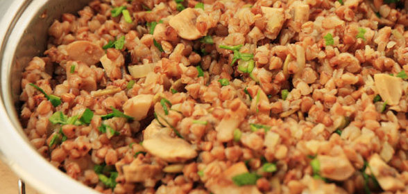 Гречка с грибами и семечками. Zepter