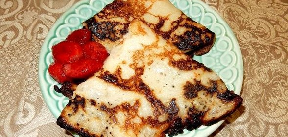 Заварные блинчики на кефире