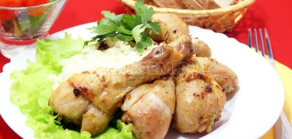 Куриные голени в рукаве