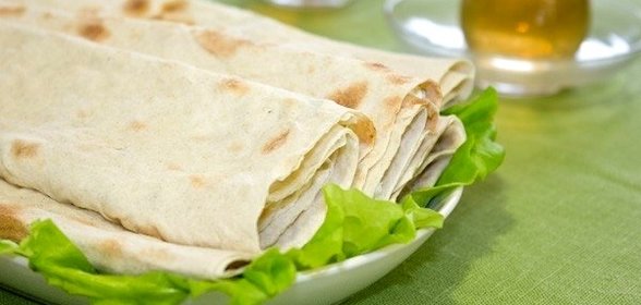 Лаваш с творогом и зеленью