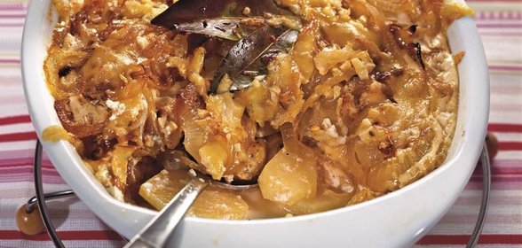 Картофельно-луковая запеканка