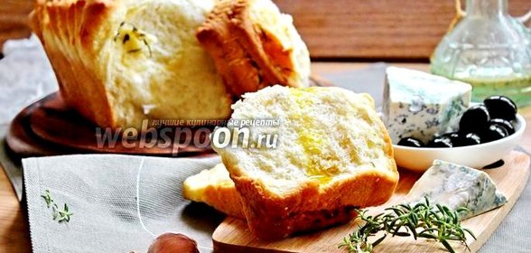 Хлеб «Гармошка» с сыром, розмарином и чесноком