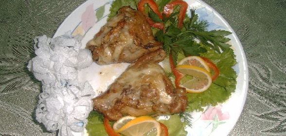 Куриная ножка, фаршированная сыром и грибами