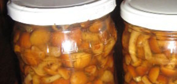 Маринование замороженных опят