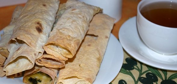 Рулетики из лаваша с сыром