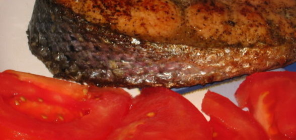 Семга жареная