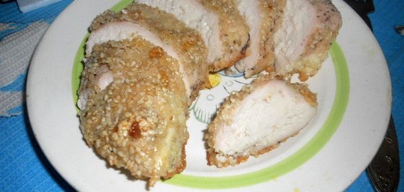 Куриная грудка в кунжуте