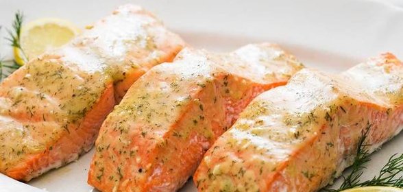 Лосось в медово-горчичном соусе