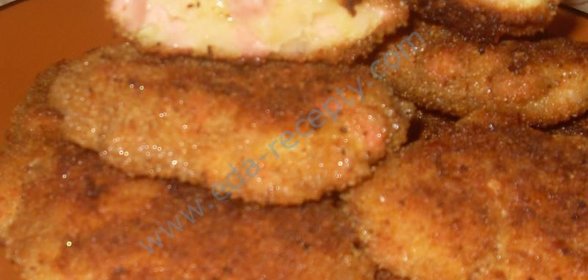 Котлеты с колбасой и сыром