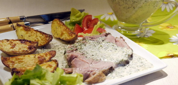 Универсальный сырный соус с зеленью