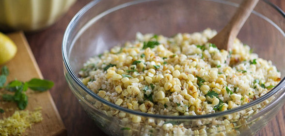 Табуле с жареной кукурузой