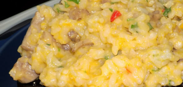 Ризотто с тыквой и шампиньонами