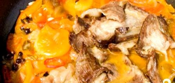Баранина тушеная по-арабски