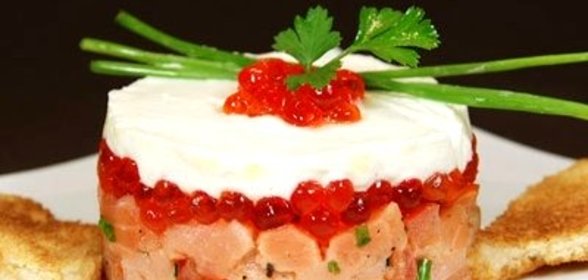 Лосось с сыром