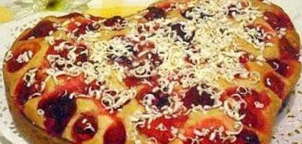 Клубничный пирог с белым шоколадом